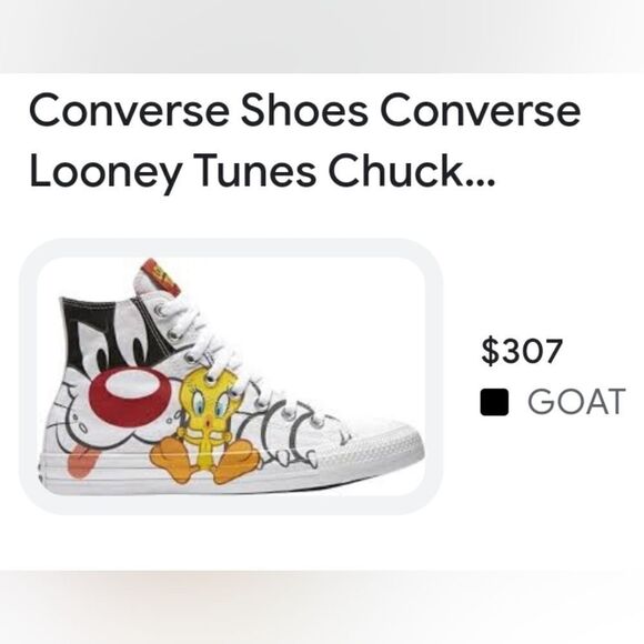Converse Looney Tunes x Chuck Taylor All Star Hi 'Sylvester & Tweety' Sneakers - Picture 13 of 13